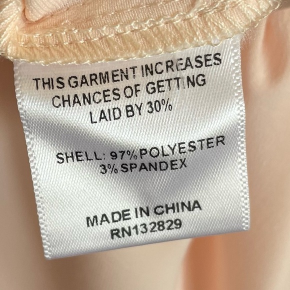 LPA Tiered Ruffle Gown, Champagne, Size S - Picture 12 of 14